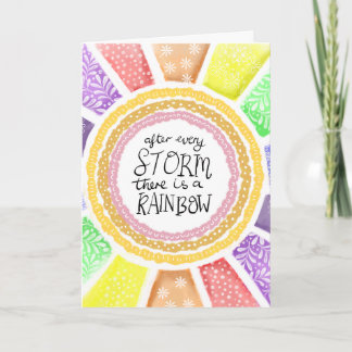 Inspirational Quote – “After Every Storm there is  Karte