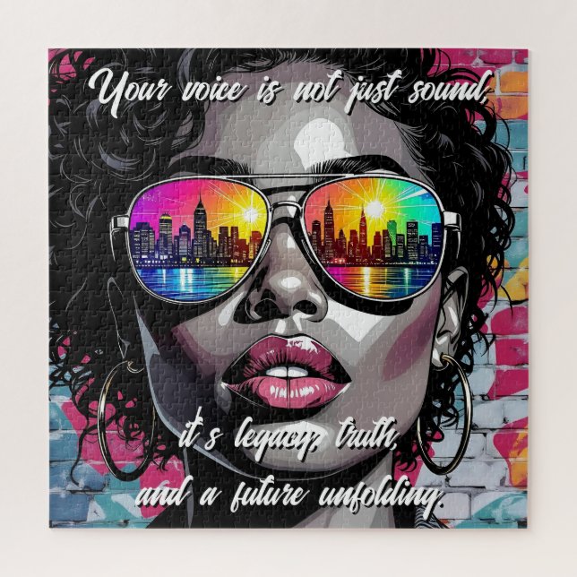 Inspirational Quote and City Woman (Vertikal)