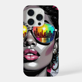 Inspirational Quote and City Woman iPhone 15 Pro Hülle