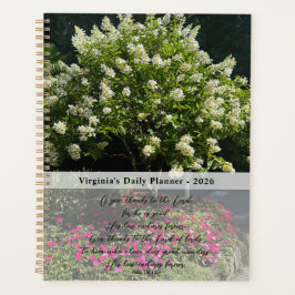 Inspirational Quote Flower Photo Daily Planner Planer