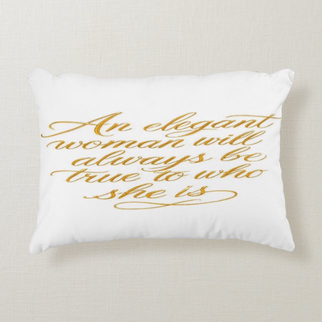 Inspirational Quote for Women Throw Pillow Dekokissen (Vorderseite)