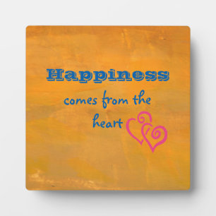 Inspirational Quote on Happiness Fotoplatte