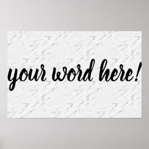 Inspirational Quote Word of the Year Poster