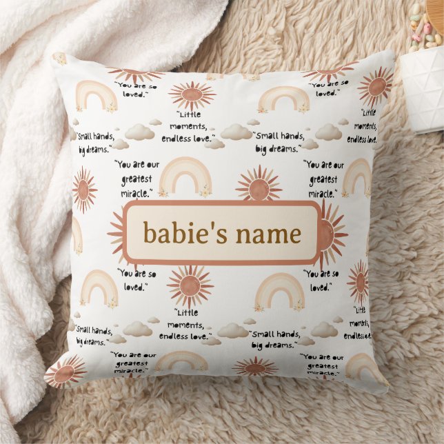 inspirational quotes for a baby kissen (Decke)