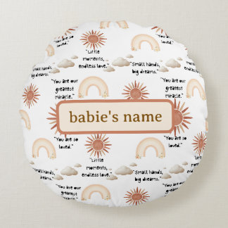 inspirational quotes for a baby rundes kissen