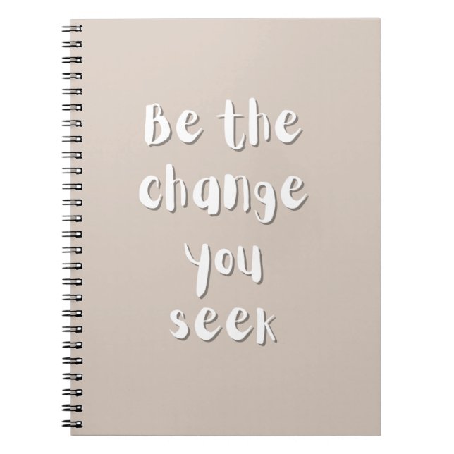 Inspirational Quotes Spiral Notebook Notizblock (Vorderseite)