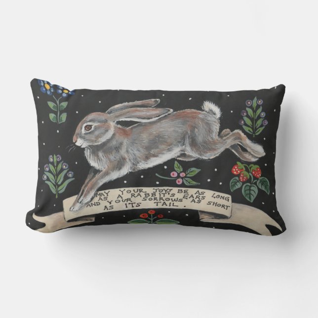 Inspirational Rabbit Coussin Mariage d'amitié (Recto)