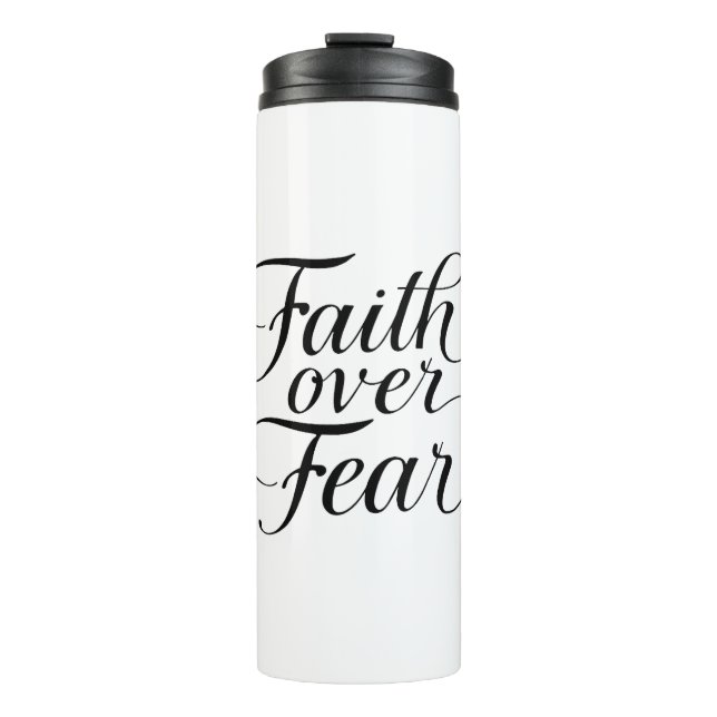 Inspirational Religious Hope Typography Thermosbecher (Vorderseite)