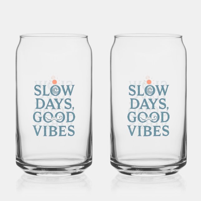 Inspirational Simple Living and Good Vibes Dosenglas (Vorderseite)