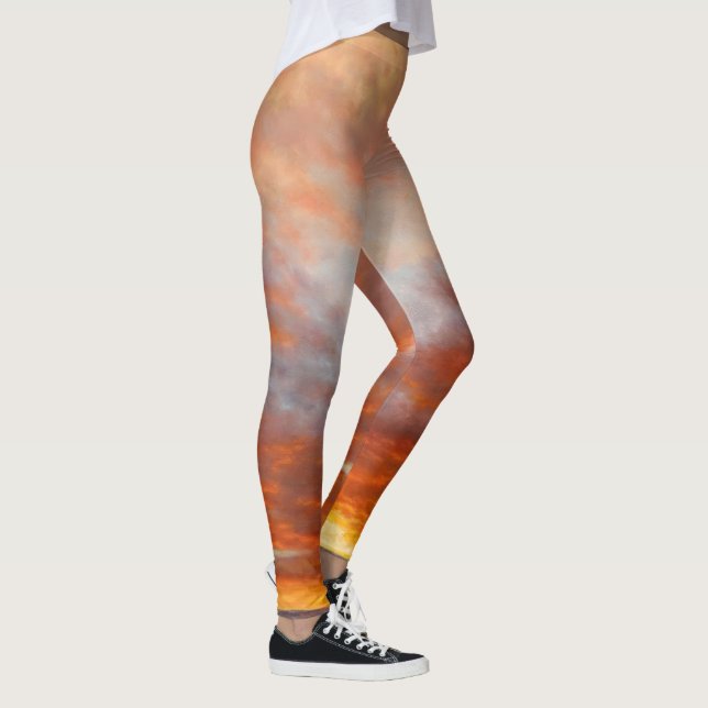 Inspirational Sonnenaufgang-Leggings Leggings (Rechts)
