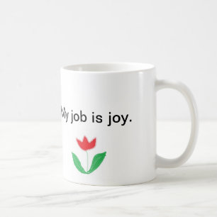 Inspirational Tasse - Freude mit Blume