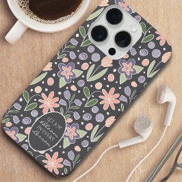 Inspirational Teacher Floral Design Phone Case iPhone 15 Pro Hülle