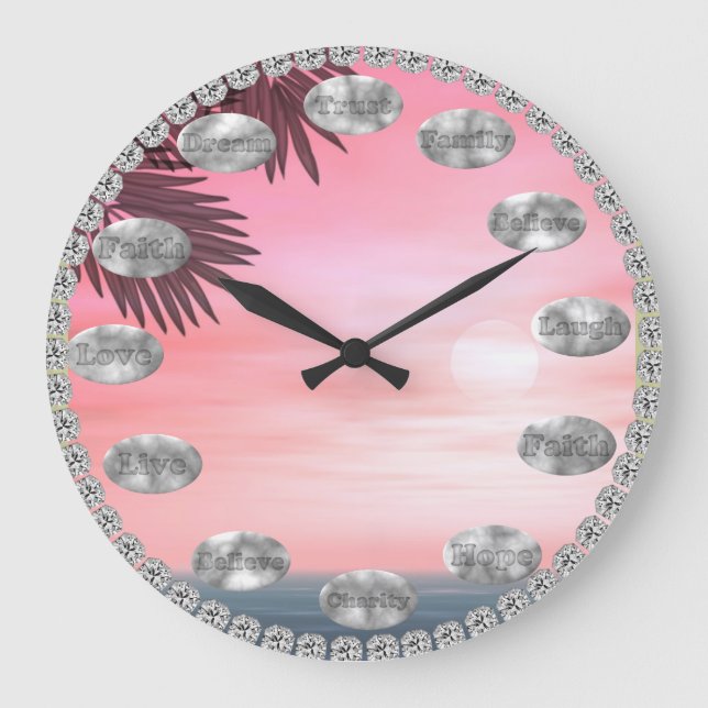 Inspirational Uhr friedlich (Vorderseite)
