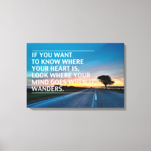Inspirational und motivierend Zitate Leinwanddruck