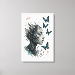 Inspirational Wall Art | Butterfly Transformation Leinwanddruck