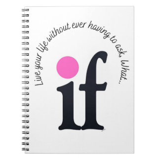 Inspirational 'What if' Notepad Notebook Notizblock