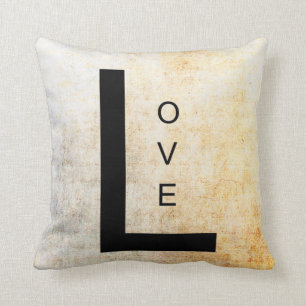 Inspirational Wort-Kunst-Liebe Kissen