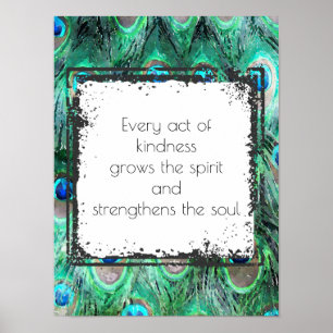 Inspirational Zitat auf Güte-Geist und Soul Poster