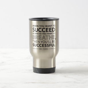 Inspirational Zitat-Tasse [ERFOLG] Reisebecher