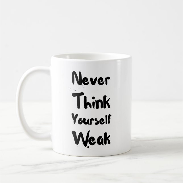 Inspirational Zitat-Tasse Kaffeetasse (Links)