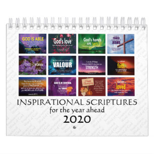 INSPIRATIONALE SKRIPTUREN FÜR DAS JAHR 2020 Bibel Kalender
