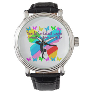 INSPIRATIONELLE GYMNASTIK-MÄDCHENBUTTERFLY-DESIGN ARMBANDUHR