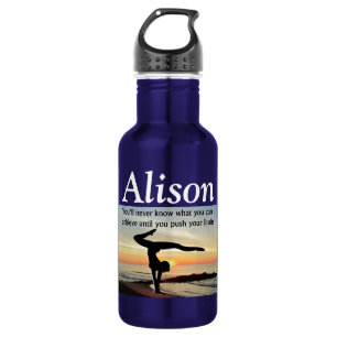 INSPIRATIONELLE PERSONALISIERTE GYMNAST-WASSERFLAS TRINKFLASCHE