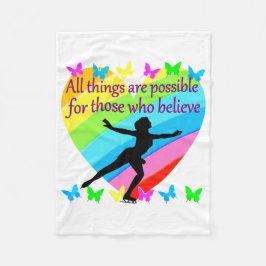INSPIRATIONELLE QUOTE-DESIGN FÜR SKATEN FLEECEDECKE