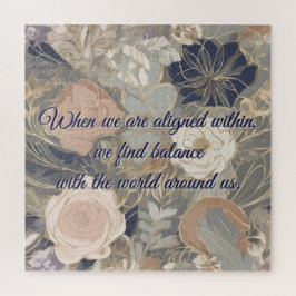 Inspirationelles botanisches Puzzle