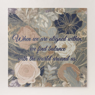 Inspirationelles botanisches Puzzle