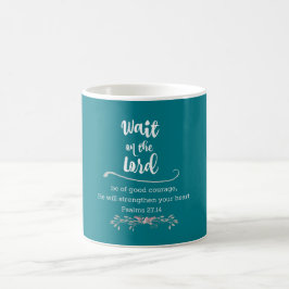 Inspirationelles Christlich Warten auf die Lord Ve Kaffeetasse