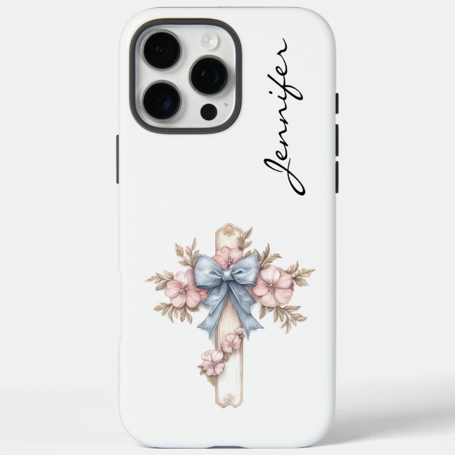 Inspirationelles Christliches Cross iPhone 16 Pro Max Hülle (Rückseite)