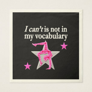 INSPIRATIONELLES GYMNASTIK-DESIGN SERVIETTE