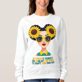 Inspirationelles Langschläfchen Sweatshirt