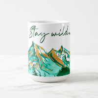 Inspirationelles Mountain Design und Motivierend Q