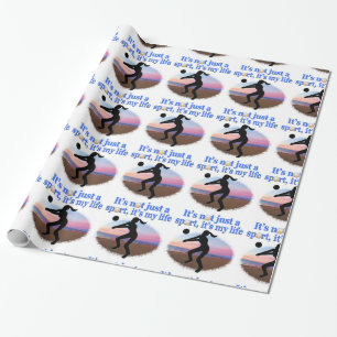 INSPIRATIONELLES VOLLEYBALL IST MEIN LEBENSGESTALT GESCHENKPAPIER