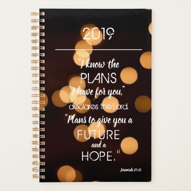 Inspirationnel Connaître Les Plans Jérémie 29:11 L (Devant)