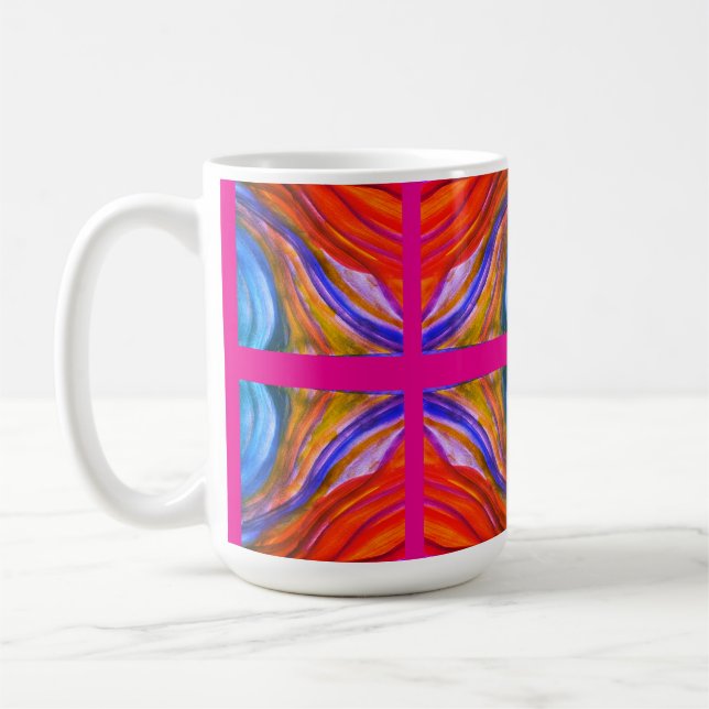 Inspirations du désert rose chaud Café Mug (Gauche)