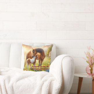 Inspirations-Kissen mit Stute und Fohlen Kissen