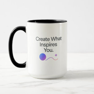 Inspirations-Tasse für Kreative – Minimalistisches Tasse