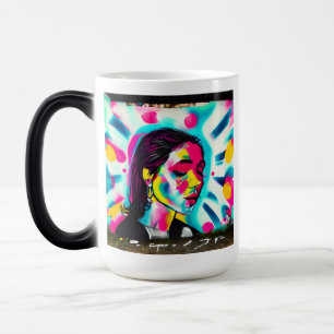 Inspirationsangebot   Graffiti Art Woman Verwandlungstasse