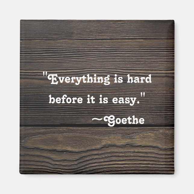 Inspirationsangebot | Motivierend Goethe Magnet (Vorne)