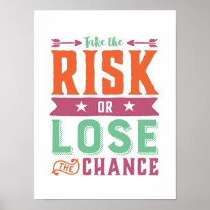 Inspirationsangebot riskiert oder verliert die Cha Poster