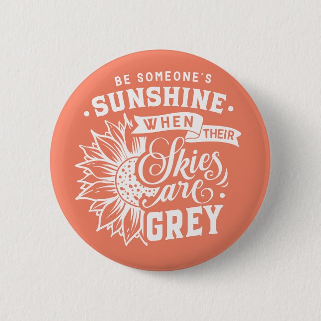 Inspirationsangebot | Sonnenblume Button (Vorderseite)