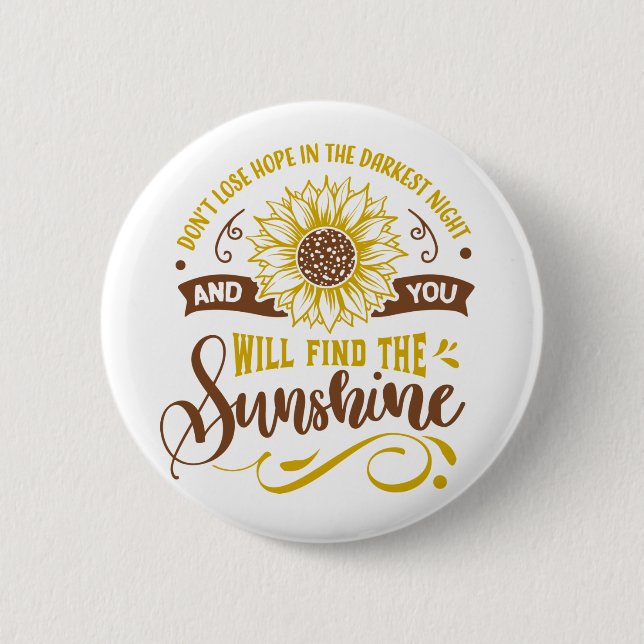 Inspirationsangebot | Sonnenblume Button (Vorderseite)