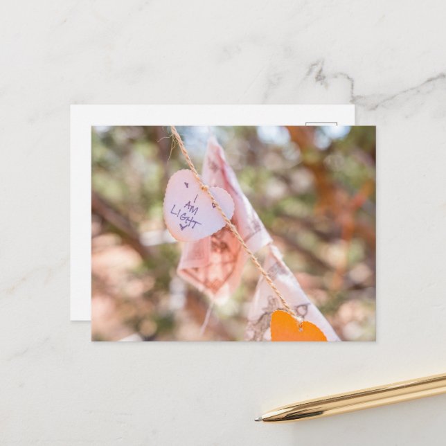 Inspirationsbejahung Postkarte (Vorderseite/Rückseite Beispiel)