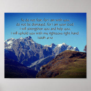 Inspirationsbibel aus der Isaiah-Bibel Poster
