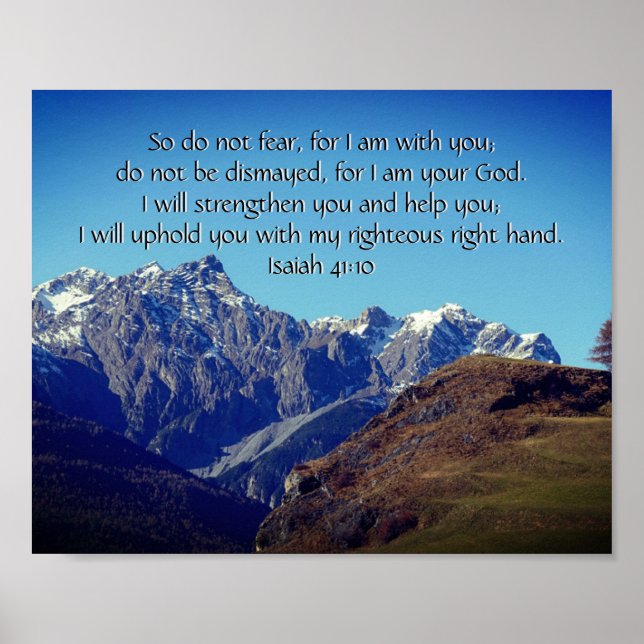 Inspirationsbibel aus der Isaiah-Bibel Poster (Vorne)