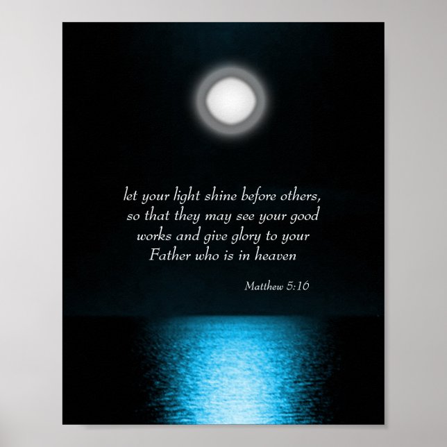 Inspirationsbibliotheke Lasse Ihren Lichtstrahl Poster (Vorne)