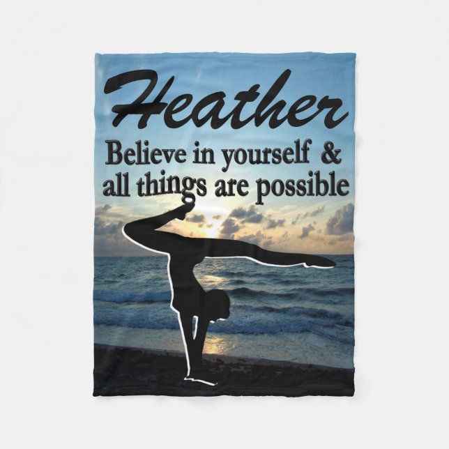 INSPIRATIONSBLANKET FÜR PERSONALISIERTE GYMNASTIK FLEECEDECKE (Vorderseite)